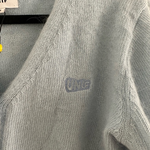 NWT UNIF Blue Button Sweater - Picture 3 of 8